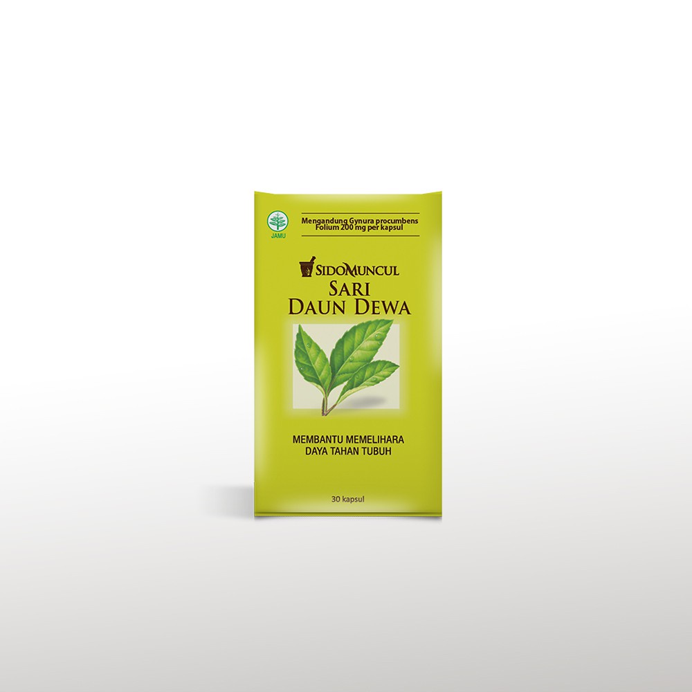 Sido Muncul Herbal Sari Daun Dewa 30’k - Membantu Memelihara Daya Tahan Tubuh