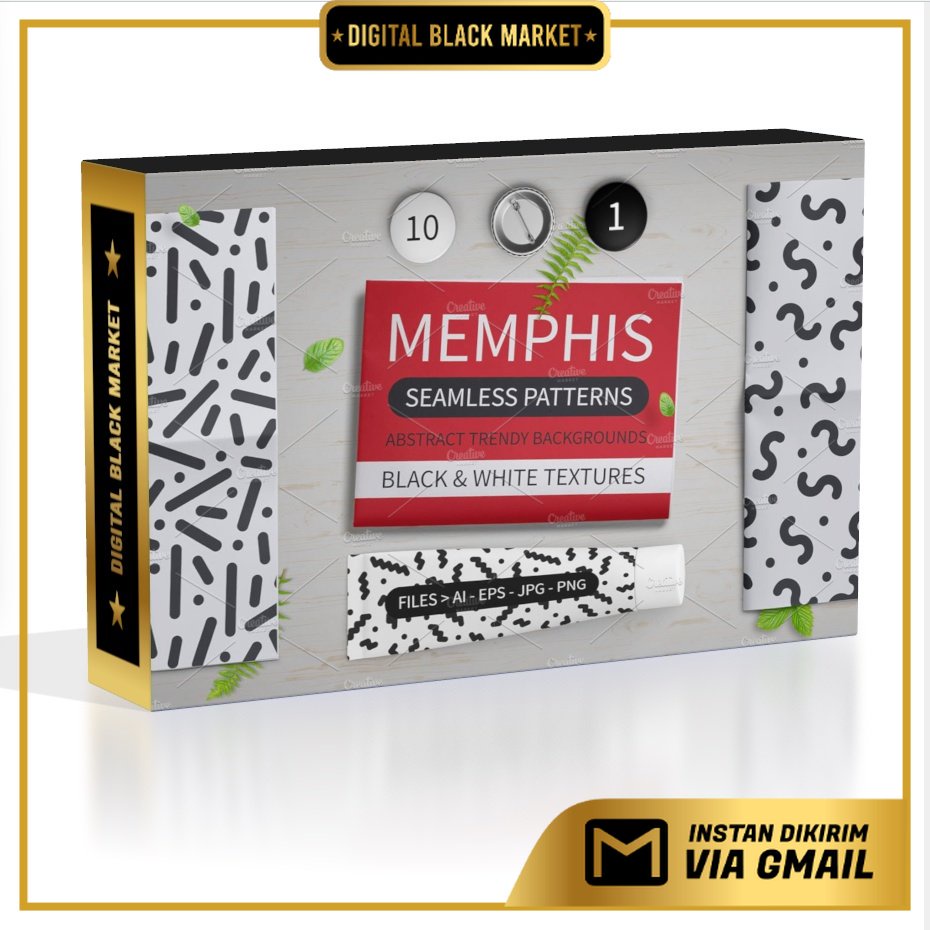 Trendy Memphis Seamless Patterns