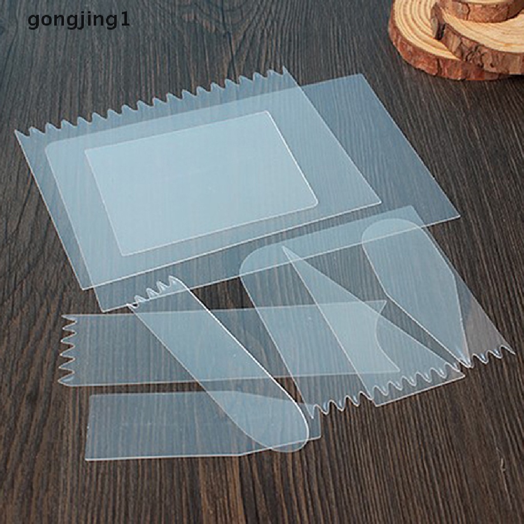 Ggg 9pcs Scraper Kue Cream Spatula Pemotong Kue Pastry Mold Baking Decorag Tools ID