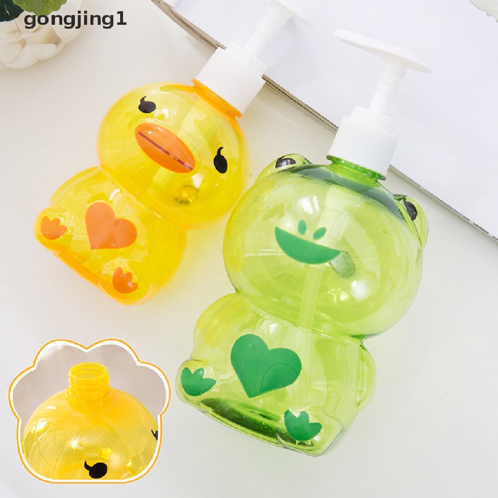 Ggg 250ml Dispenser Sabun Portable Hewan Lucu Kodok/DuckSplit Botol Pump Kosong ID