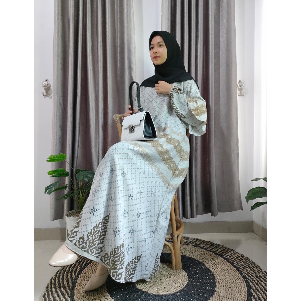 Gamis WollyCrepe Premium / Gamis Motif Terbaru / Gamis Dara WollyCrepe Premium