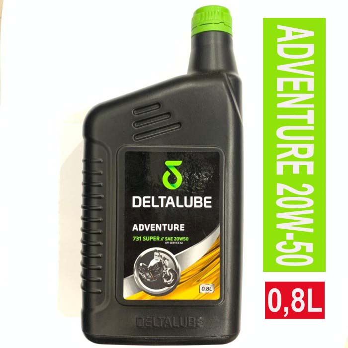 oli deltalube adventure 0.8 sae 20w-50 100% ori