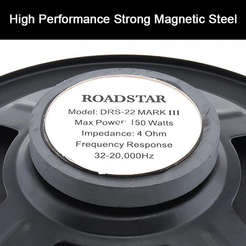 ROADSTAR Speaker Mobil HiFi 6.5 Inch 150W 2 PCS - DRS-22 - Black - 7CRS07BK