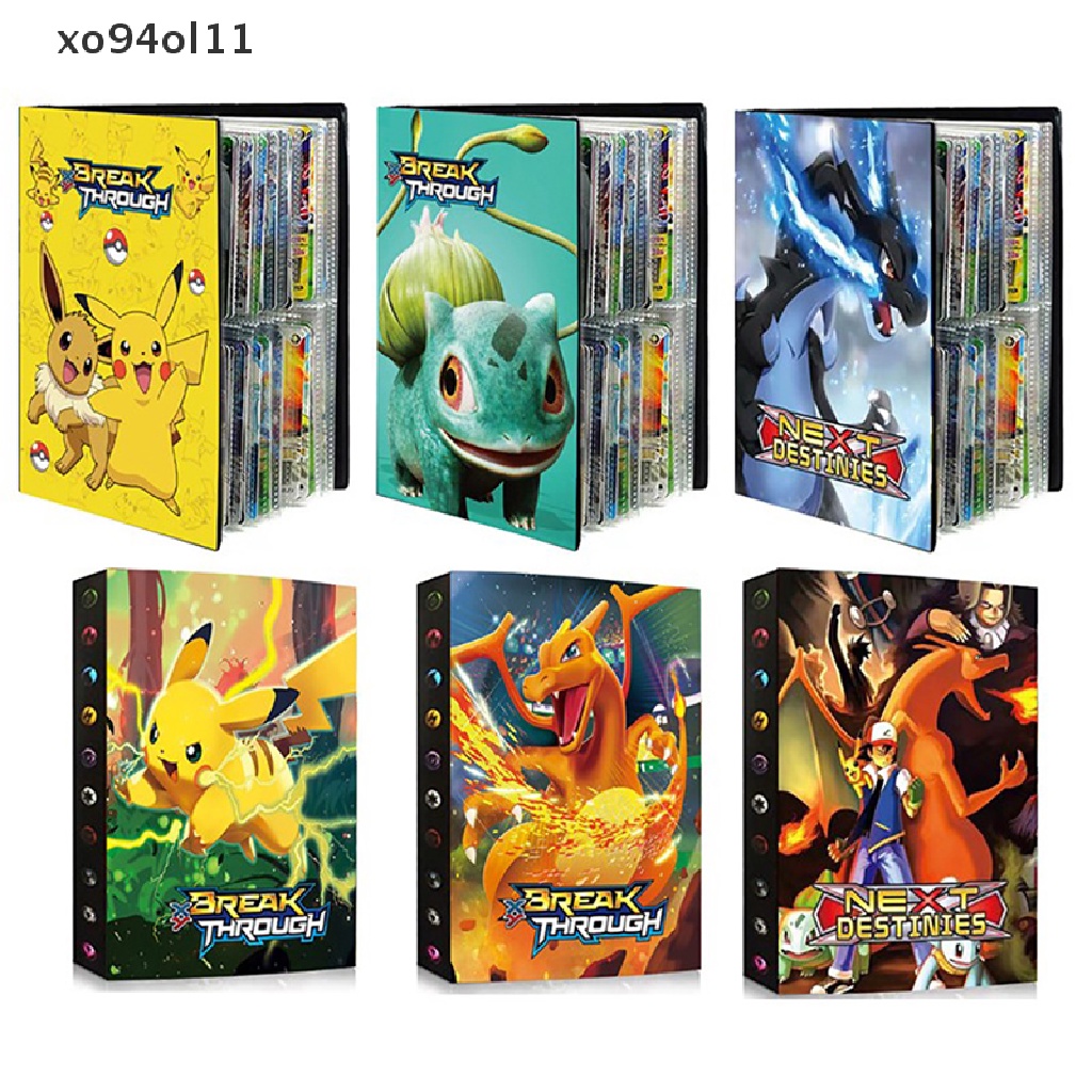 Xo Kartu Pokemon Buku Album Kartun Anime Game Koleksi Kartu Folder Anak Mainan Keren OL