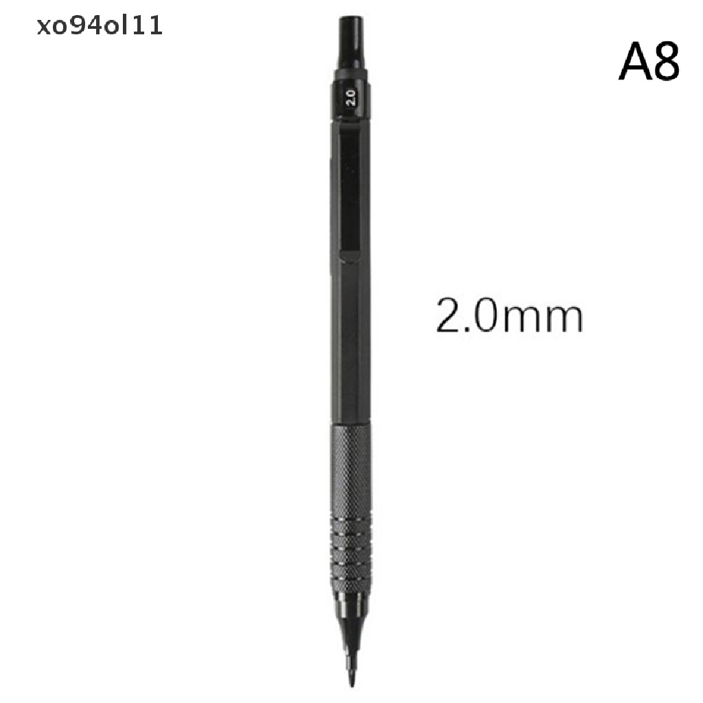 Xo 1Pc Pensil Mekanik 0.3/0.5/0.7/2.0mm Pusat Gravitasi Rendah Gambar Logam Pensil Khusus Kantor Sekolah Wrig Perlengkapan Seni OL