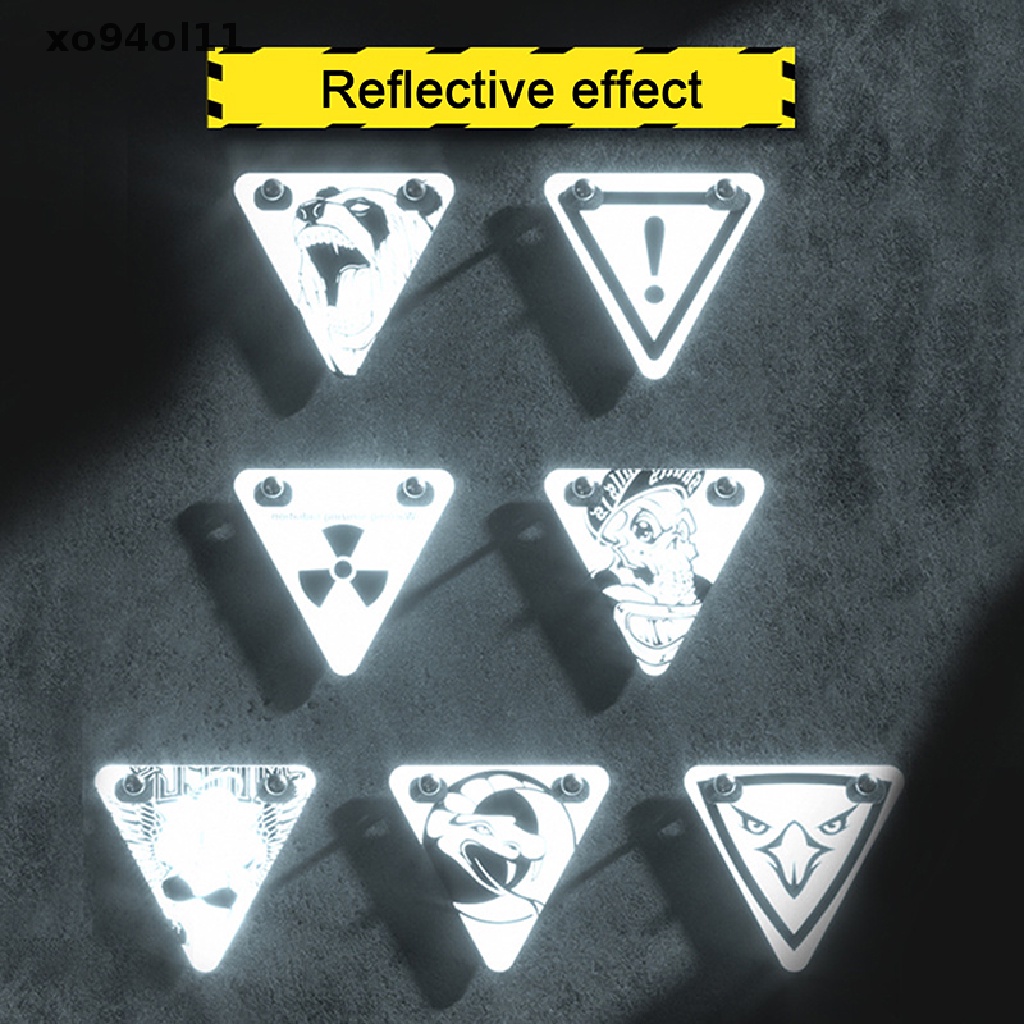 Xo Sepeda Reflektif Sign o Bersepeda Segitiga Kecil Reflektor Bersepeda Tanda Peringatan OL