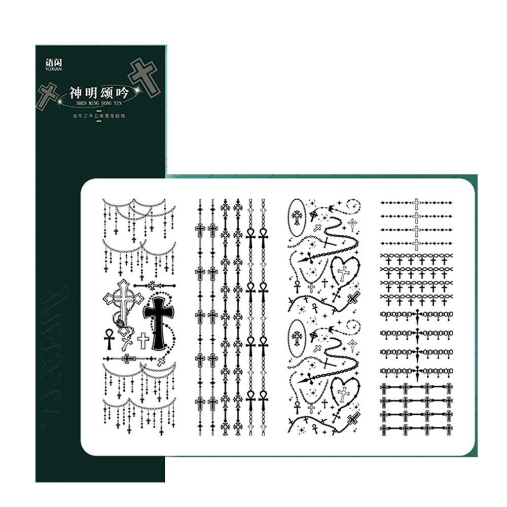 [Elegan] Moonlight Butterfly PET Sticker 4Sheet/Pack Laser Silver Label Diary Telepon Buatan Tangan Kolase Scrapbooking Tangan Akun Perekat Diary Stickers