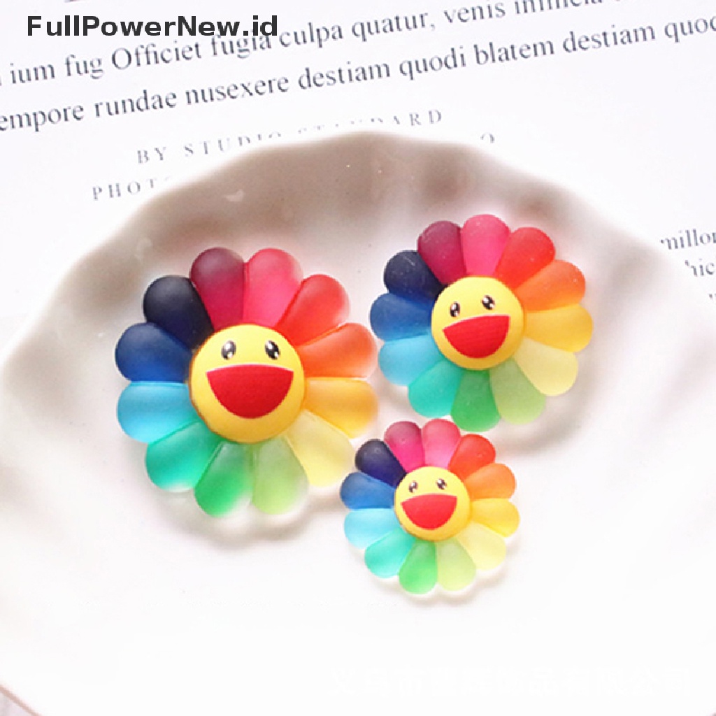 Power Acrylic Sun Flower Dekorasi DIY Kerajinan Anak Jepit Rambut Aksesoris ID