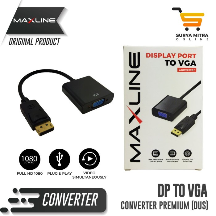 Converter MaxLine Display Port to VGA / DP to VGA