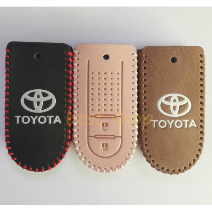 Leather Key Cover Pelindung Kunci Remote Mobil Holder Untuk Toyota Rush wigo Daihatsu Tanto Smart Key Aksesoris Mobil