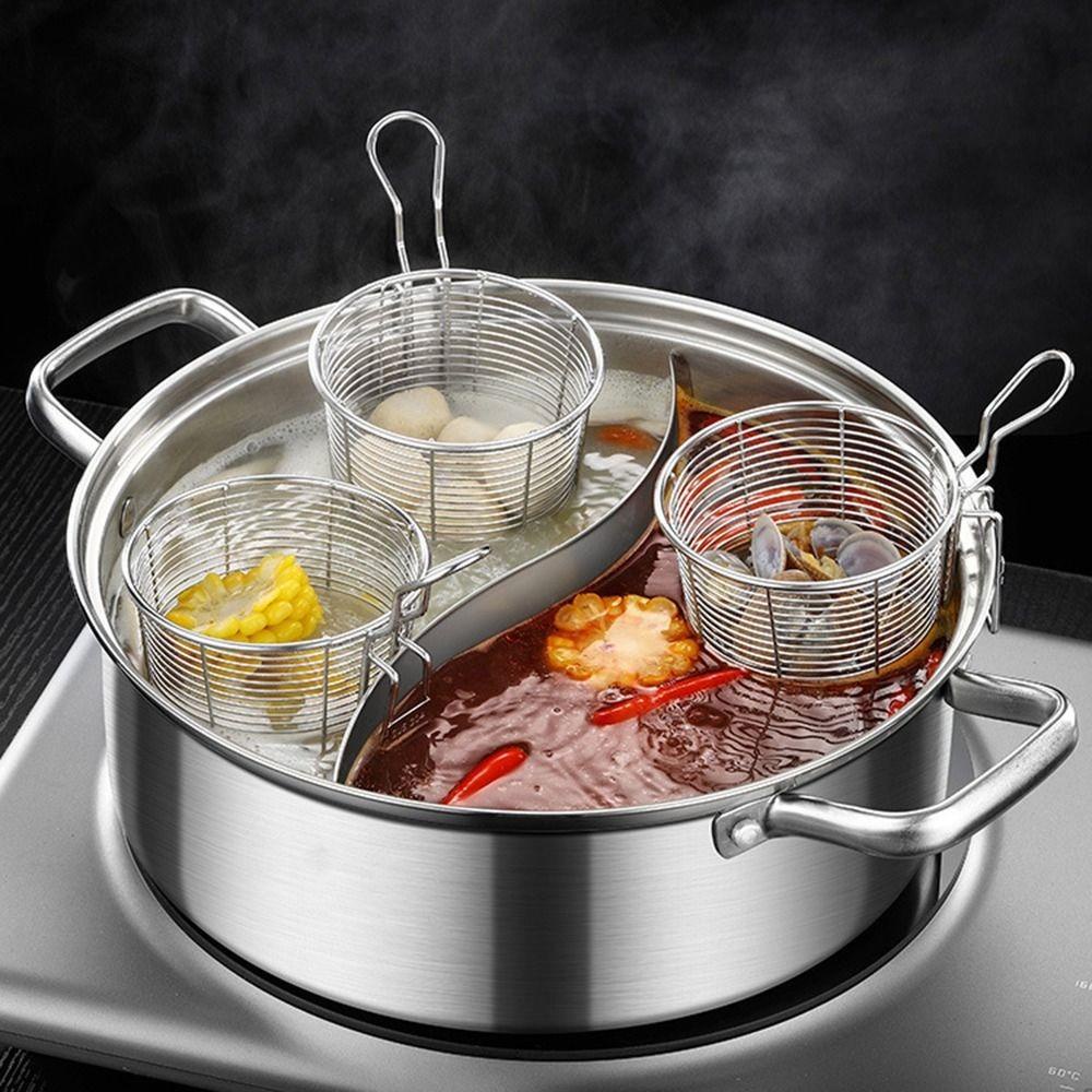 [Elegan] Slotted Sendok Masak Mie Rumah Saringan Jaring Mesh Frying Basket Hot Pot Saringan Makanan