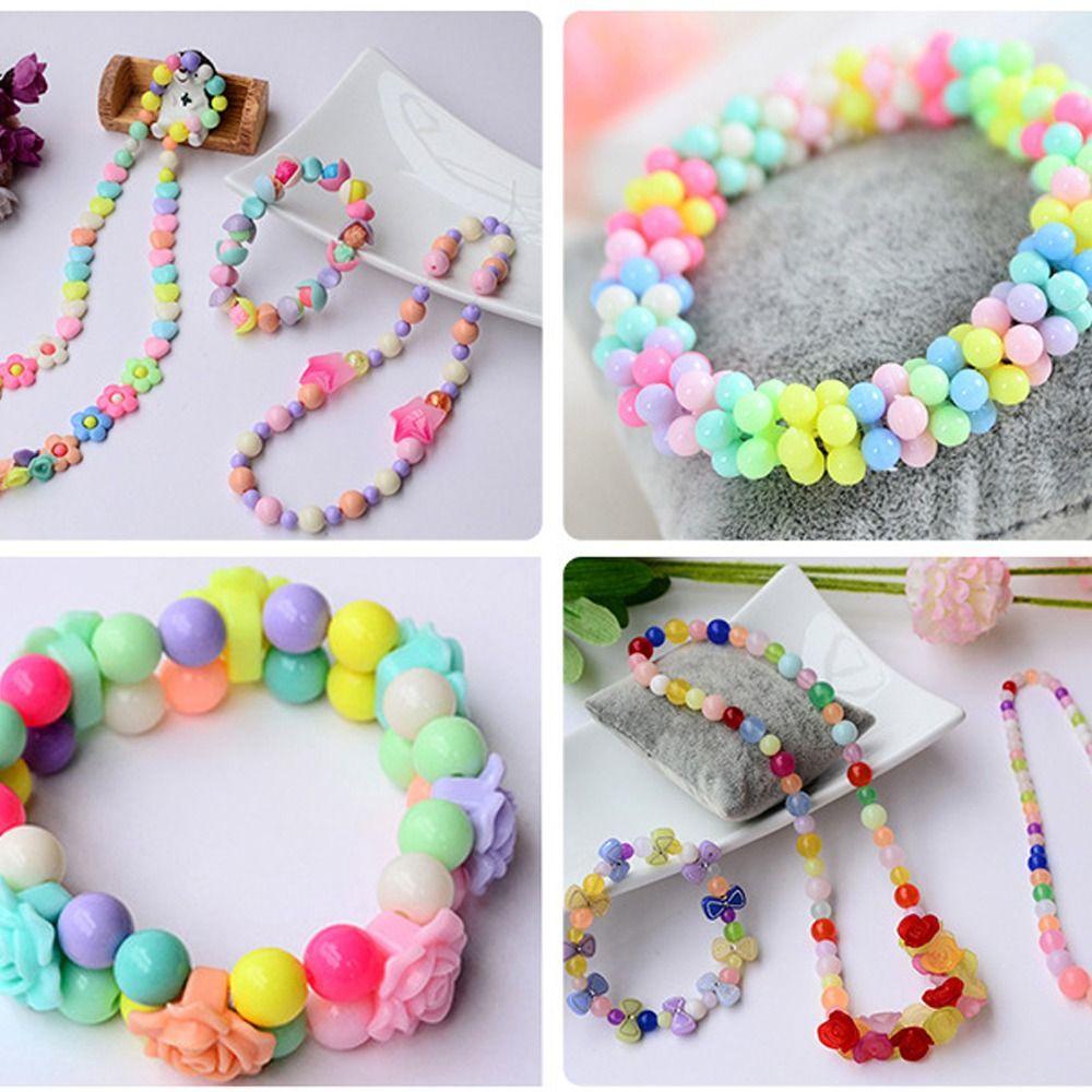 Lily Anak Perempuan DIY Manik Set Gadis Set Mainan Untuk Anak Perempuan Perlengkapan Craft Jewelry Making Kit Untuk Anak