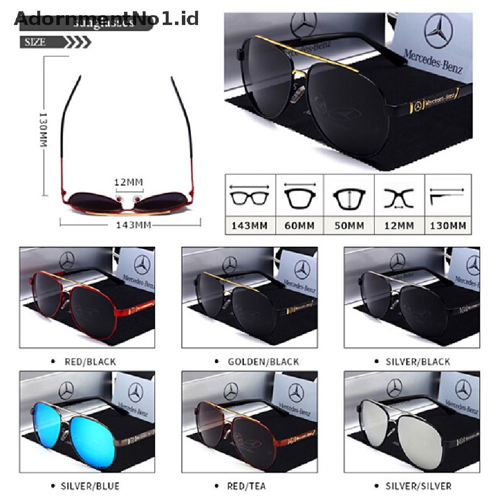 [AdornmentNo1] Kacamata Hitam Populer Benz Pria Memancing Polarizing Driving Sunglasses [ID]