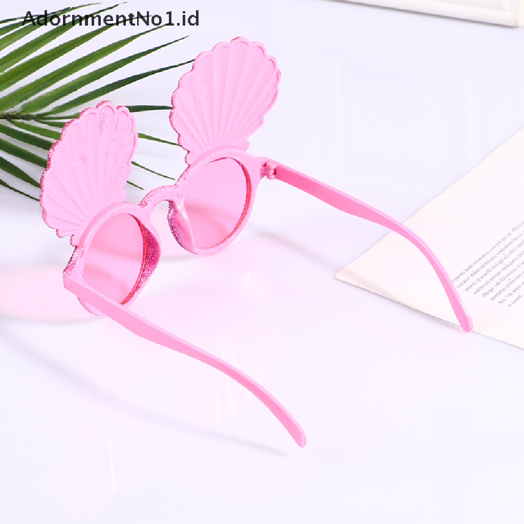 [AdornmentNo1] Kacamata Hitam Pesta Hawai Flamingo Tropical Luau Pool Beach Party Decoration [ID]