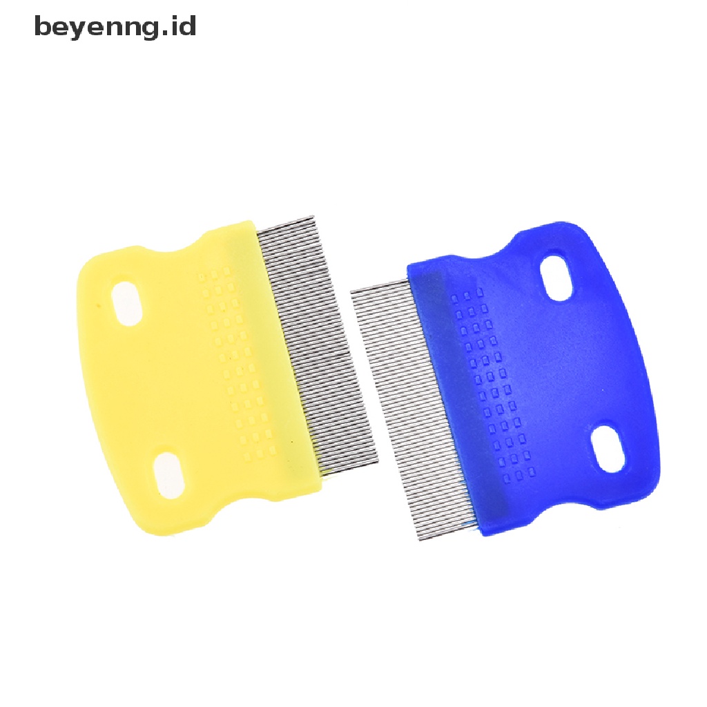 Beyen Sikat Pembersih Penghilang Kutu Gigi Anjing Kucing Peliharaan stainless steel grooming comb ID