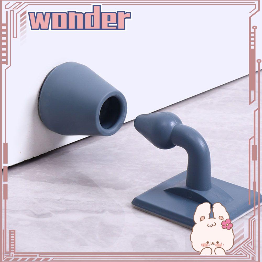 Wonder Door Stopper Lurus Silicone Penahan Pintu Gerbang Non Pukulan