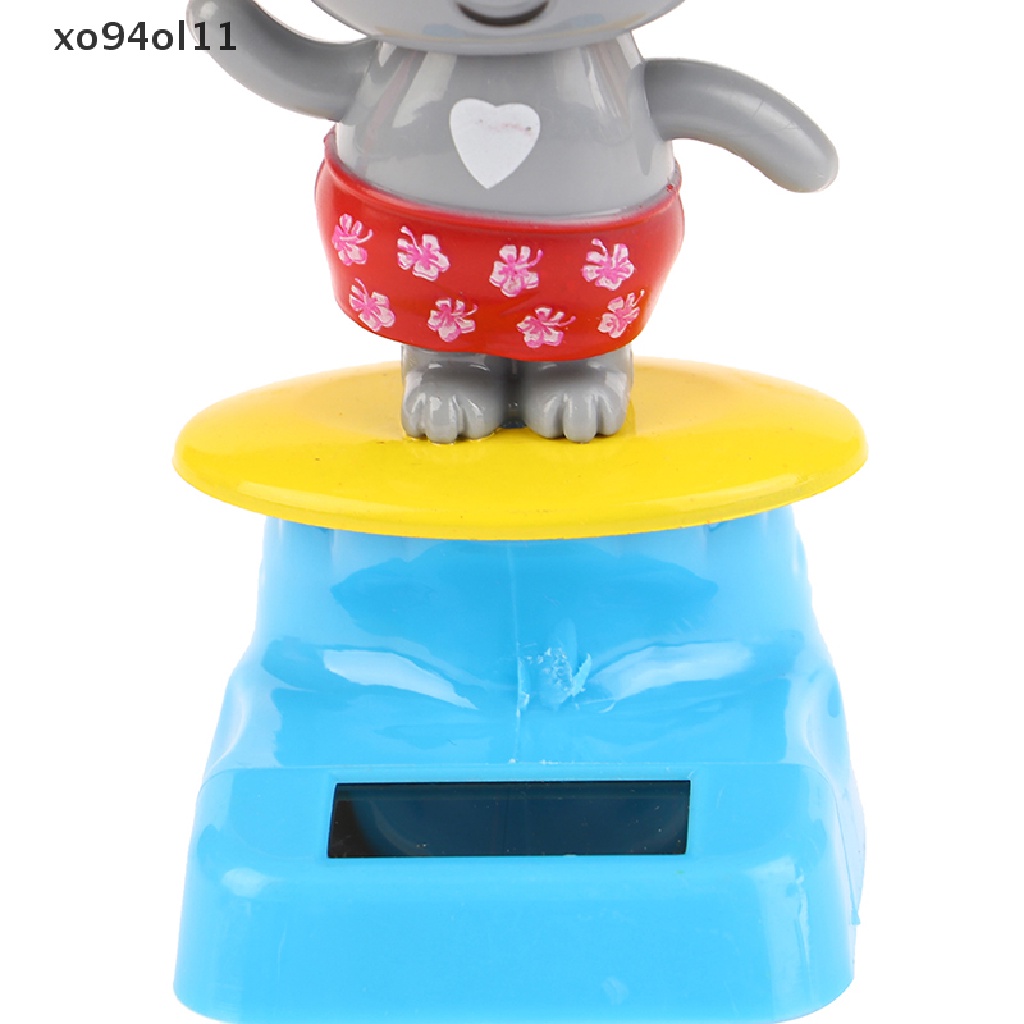 Xo Kawaii Kartun Koala Ornamen Tenaga Surya Goyang Kepala Mainan Mobil Hiasan Decor OL