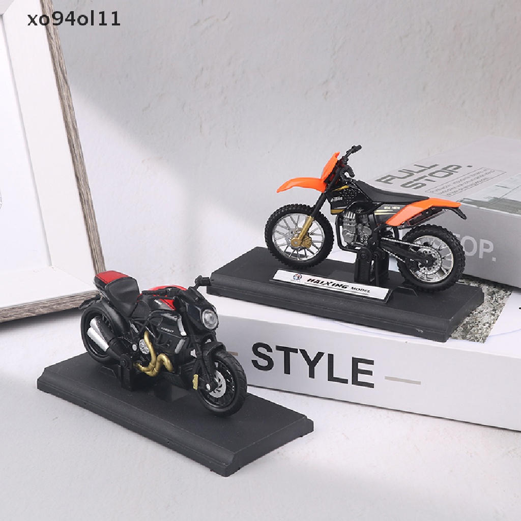 Xo 1Pc 1:18 Ducati Monster900/KTM450 Statis Die Cast Kendaraan Model Motor Mainan OL