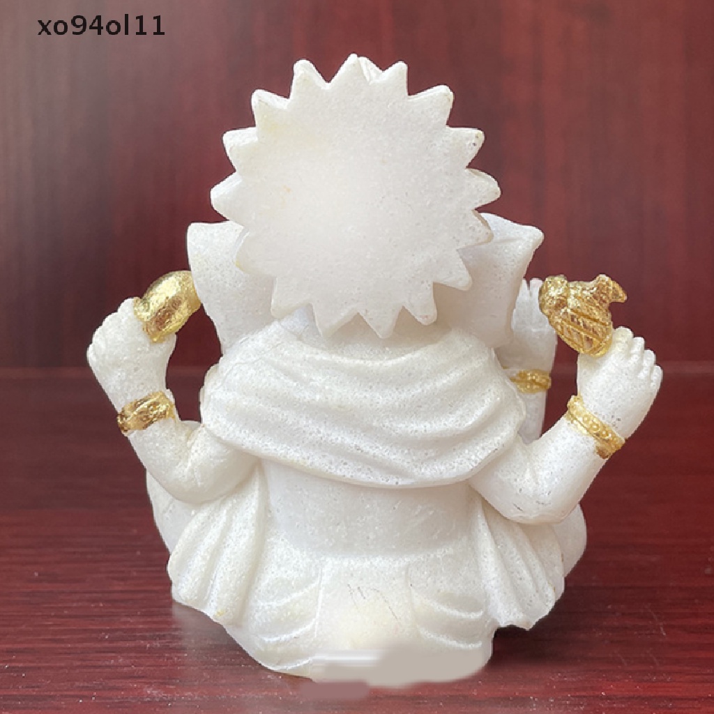 Xo Resin Kreatif Gajah Kecil Dewa Dekorasi Thai Thai Thai India Festival Kantor Rumah Hadiah Ganesha Vintage Ornamen OL