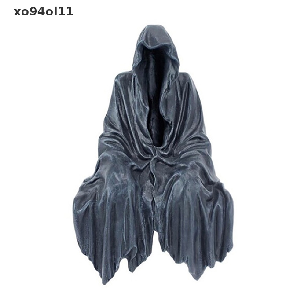 Patung Grim Reaper Hitam XO Thrilling Black Robe Nightcrawler Resin Horror Figurine OL