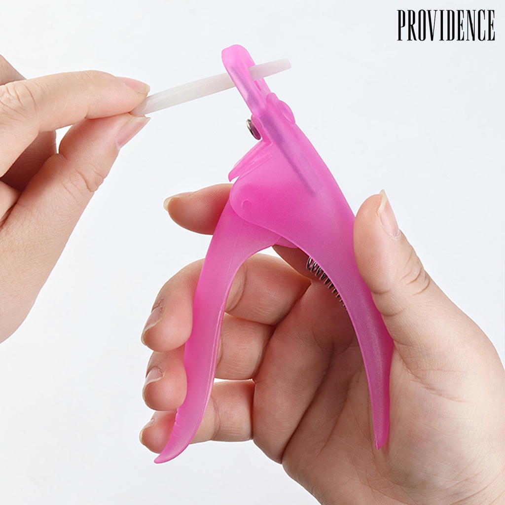 Providence Nail Tip Cutter Desain Pegas Ergonomis Tepi Lurus Pisau Tajam Hemat Tenaga Kerja Alat Manicure U-Type Profesional Gunting Kuku Palsu Perlengkapan Salon