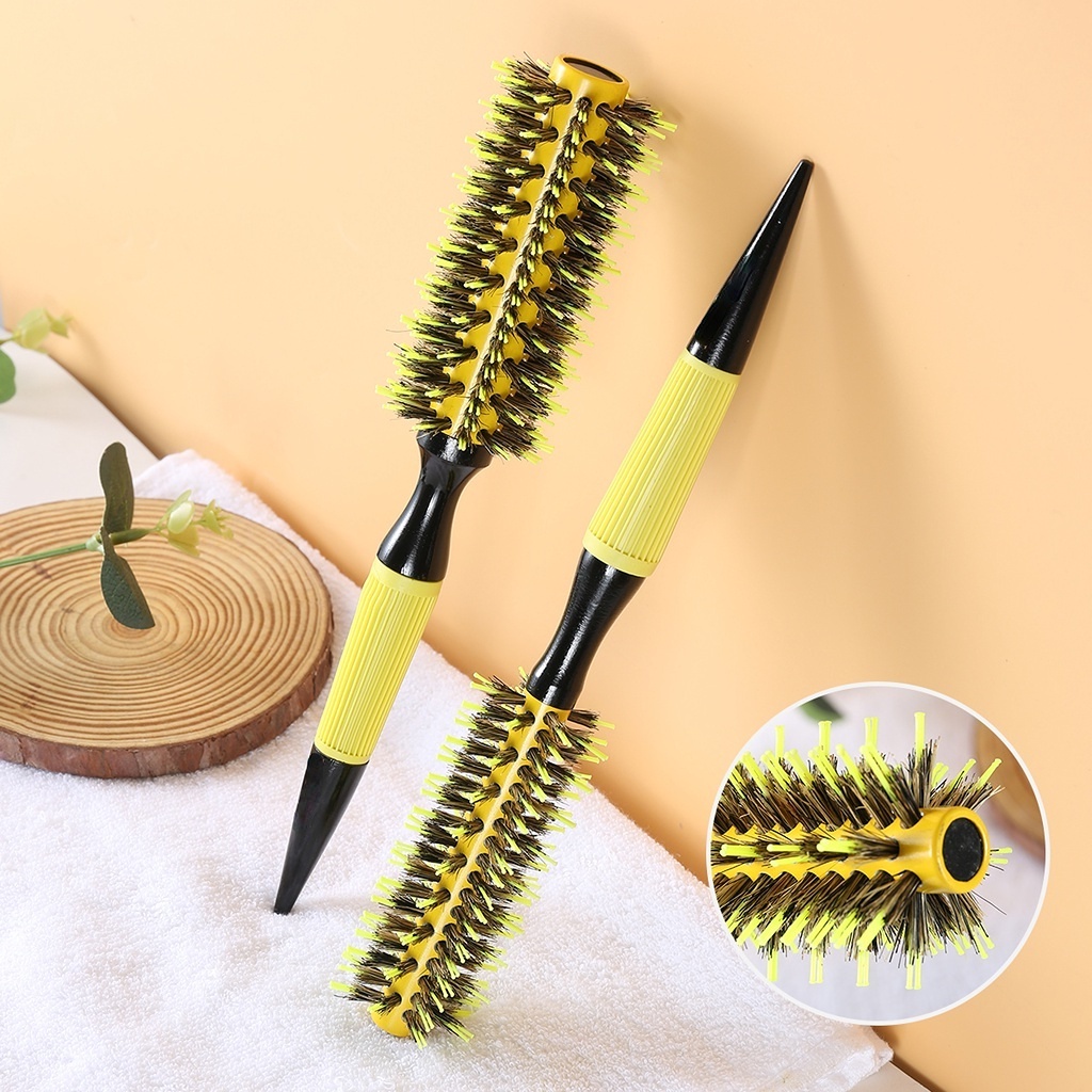 Sikat Rambut Bulu Babi Sisir Jenggot Professional Hair Brushes Ceramic Enamel Rambut Salon Bulu Babi &amp; Nilon Profesional Barber Salon