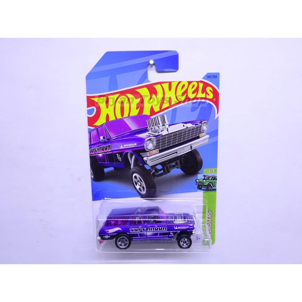 Hot Wheels 64 Nova Wagon Gasser Ungu