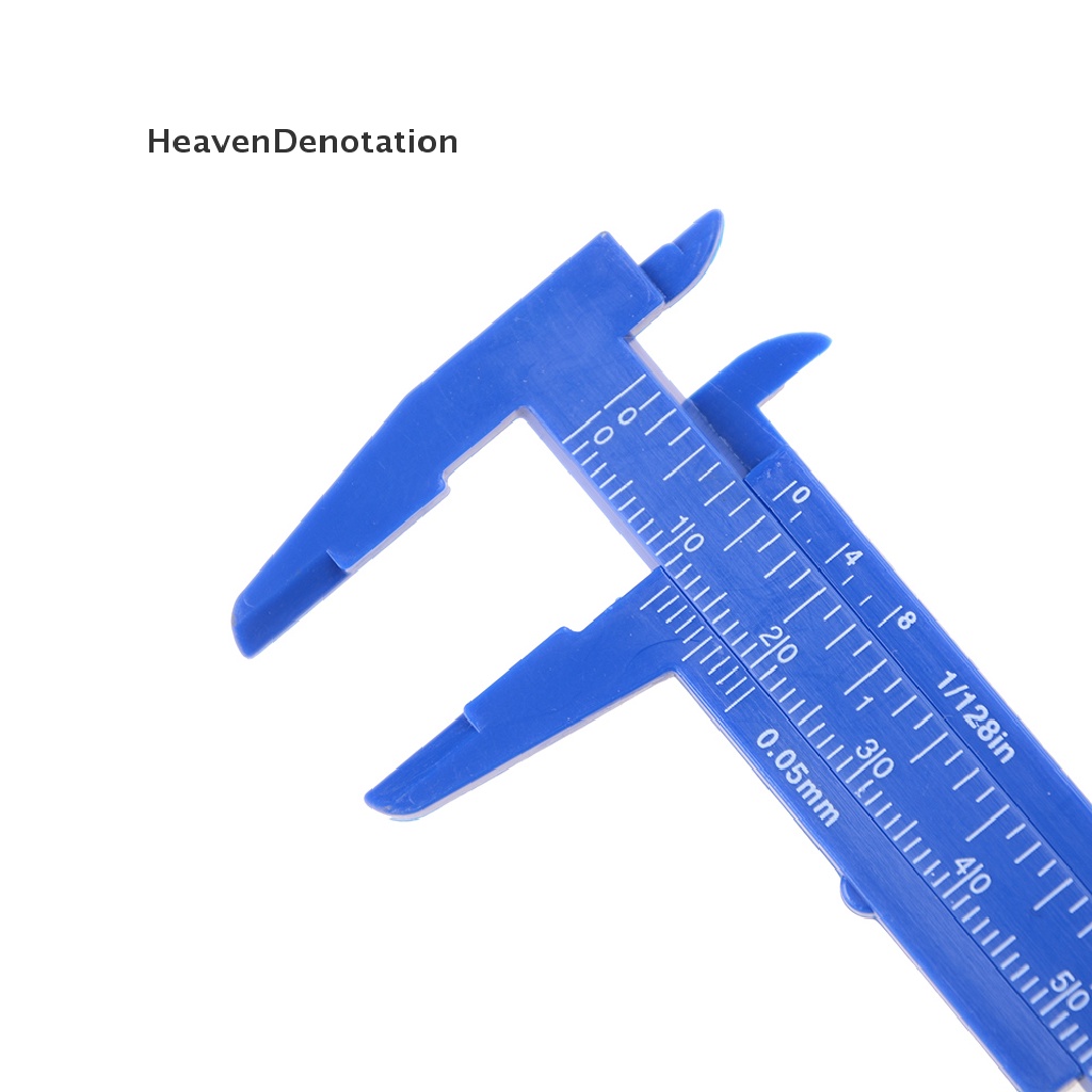 [HeavenDenotation] 80mm Mini Plastik Siswa Geser Vernier Caliper Gauge Alat Ukur HDV