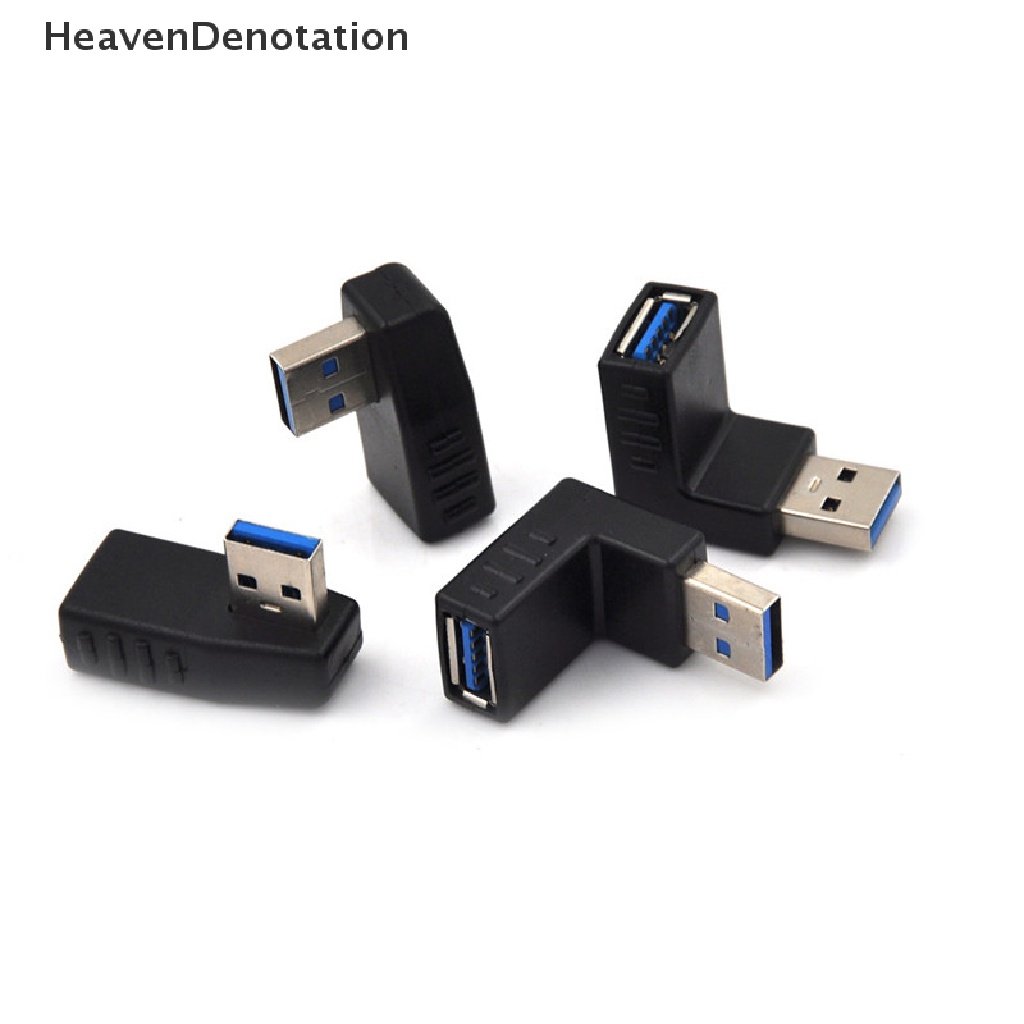 [HeavenDenotation] Usb 3.0 Male to Female Adaptor Siku Konektor Ekstensi Berbentuk L HDV