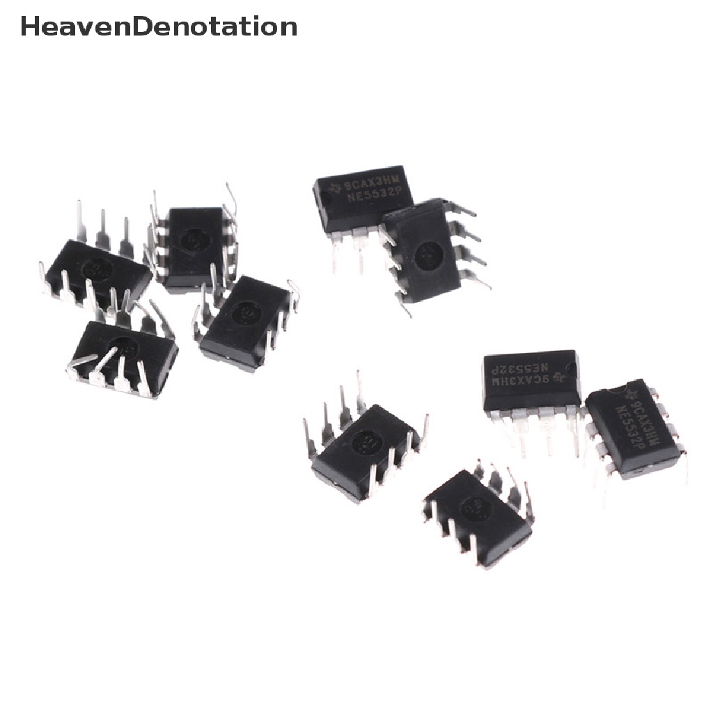 [HeavenDenotation] 10pcs NE5532P NE5532 DIP-8 Dual Kebisingan Rendah Op-Amp TI IC HDV