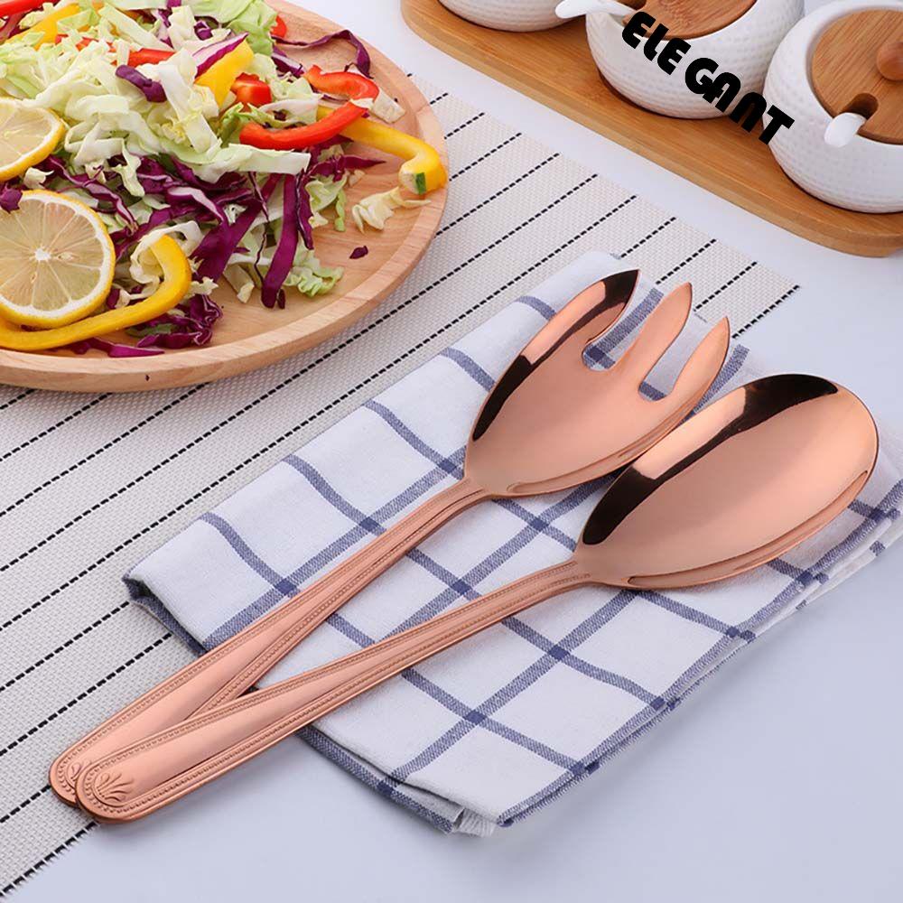 [Elegan] Sendok Dessert Besar Menggunakan Peralatan Prasmanan Food Server Sendok Garpu Makan Alat Restoran Sendok Garpu