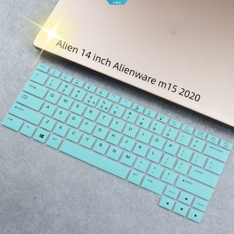 Case Keyboard Komputer Silikon Tahan Debu Untuk Model Alien 14inch Alienware M15 2020kualitas Tinggi Cakupan Penuh Tahan Air Film Pelindung [ZK]