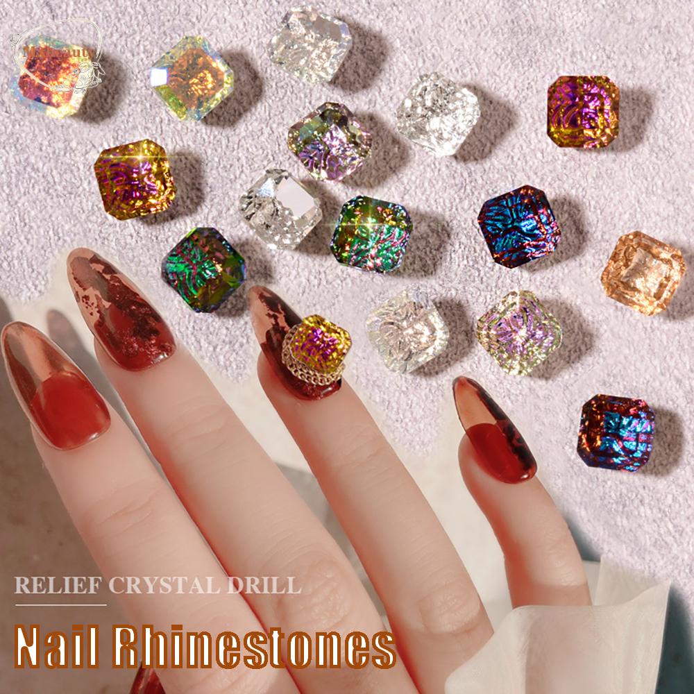 Mxbeauty 10 Pcs Ornamen Berlian Imitasi Kristal 3D Untuk Dekorasi Nail Art