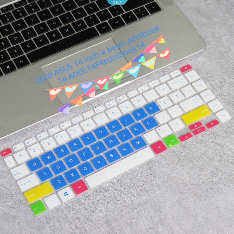 ASUS Tpu Silikon Keyboard Film Desktop PC Case Untuk 2020asus 14inch a Bean Adolbook14 ADOL14FRedolbook14 Tahan Air Cakupan Penuh Film Pelindung [ZK]
