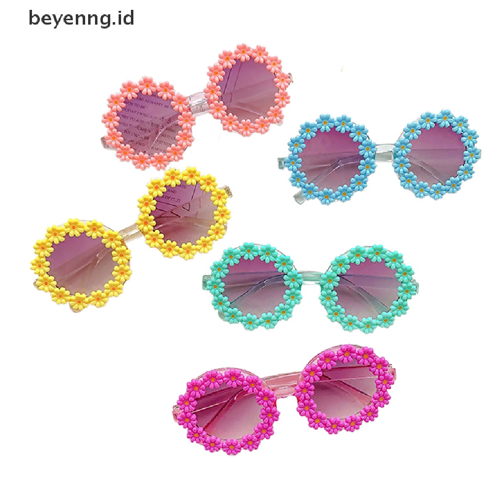 Beyen Kids Kacamata Hitam Anak Bulat Bunga Sunglasses Cewek Cowok Bayi Sport ID