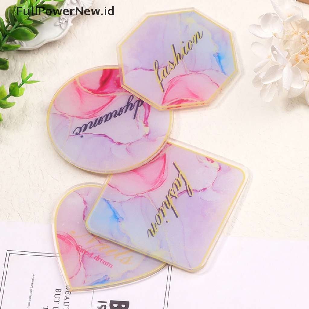 Power Resin Nail Art Paint Gel Polish Palette Display Holder Papan Piring Pigmen Warna ID