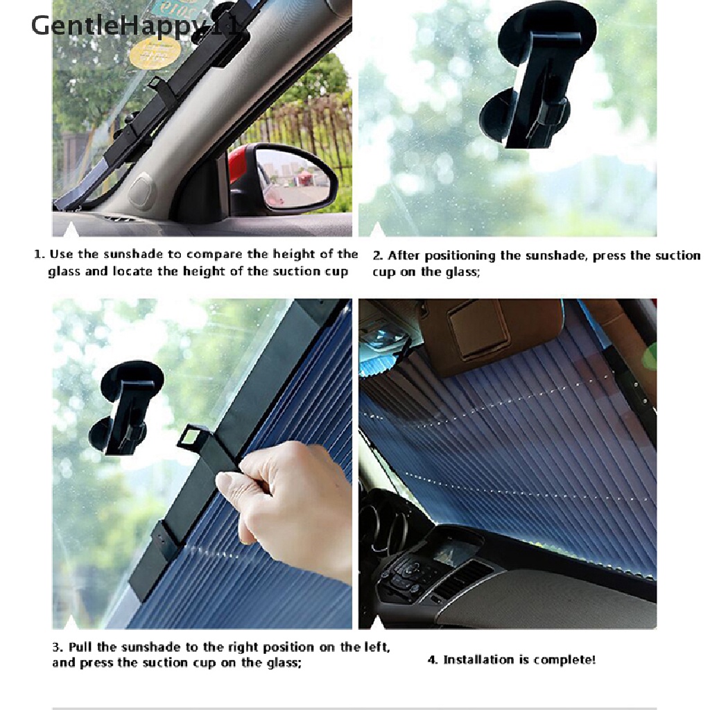 Gentlehappy Kaca Depan Mobil Sun Shade Extension Penutup Mobil Jendela Sun Visor Protect Curtain id