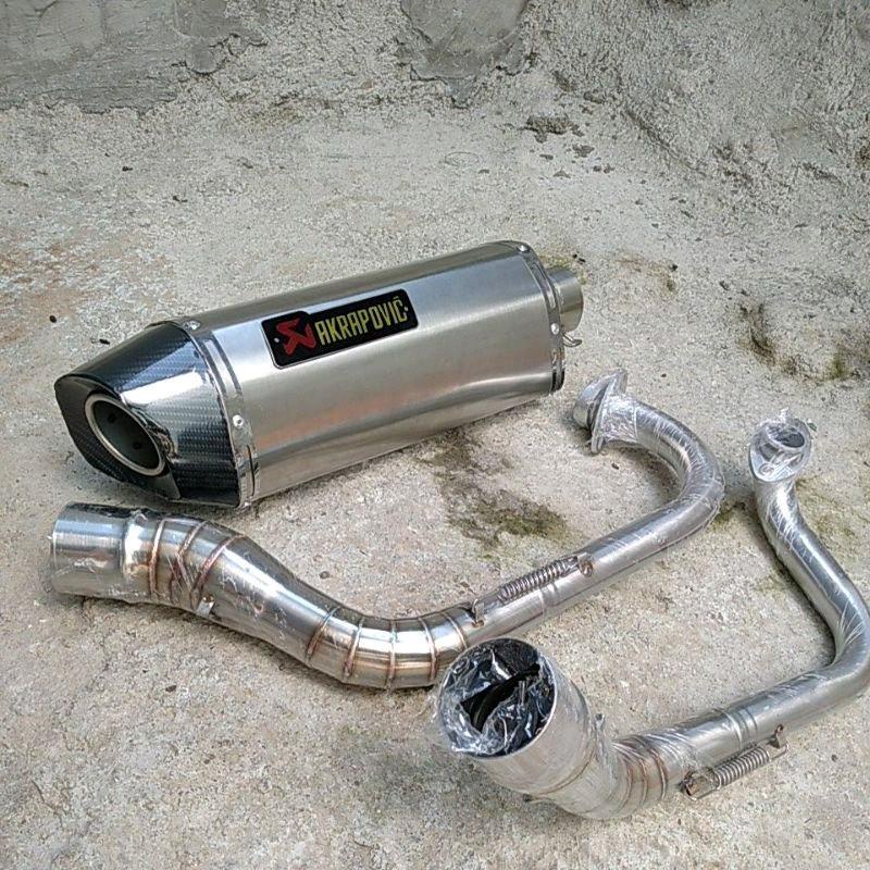 Knalpot Racing Akrapovic Nmax New/OLD Aerox 155 Vario 125/150 PCX ADV Scoopy Beat Dll