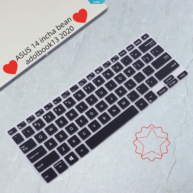 Sarung Keyboard Laptop Untuk Model ASUS 14incha Bean Adolbook13 2020keyboard Silikon Perlindungan Kulit Film Tahan Debu [ZK]