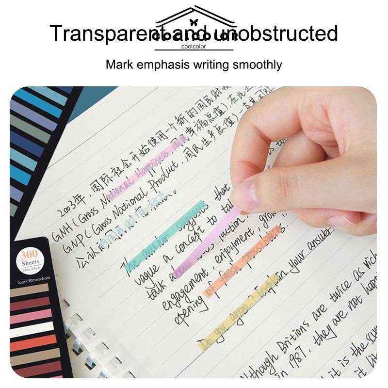 

COD❤️Tanda Klasifikasi Warna Fluoresen Ultra-halus Stiker Indeks Tembus PET Tahan Air- cl