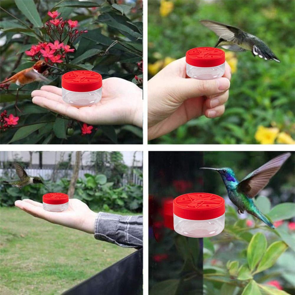 [Elegan] Hummingbird Feeders Aksesoris Burung Merah Praktis Tahan Lama Genggam Untuk Jendela Outdoor Pengumpan Burung