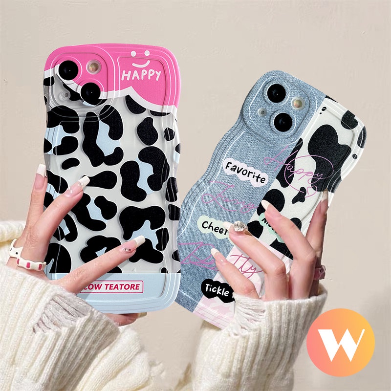 Denim Patch Leopard Print Case Infinix Smart 6 4 5 Plus Hot 12i 20s 11s NFC 10T 10Lite 10s 20 11s Hot 8 10 12 Pro 9 11 Play Note 12Pro 8 12 G96 12 2023 10Pro Wavy Edge Soft Cover