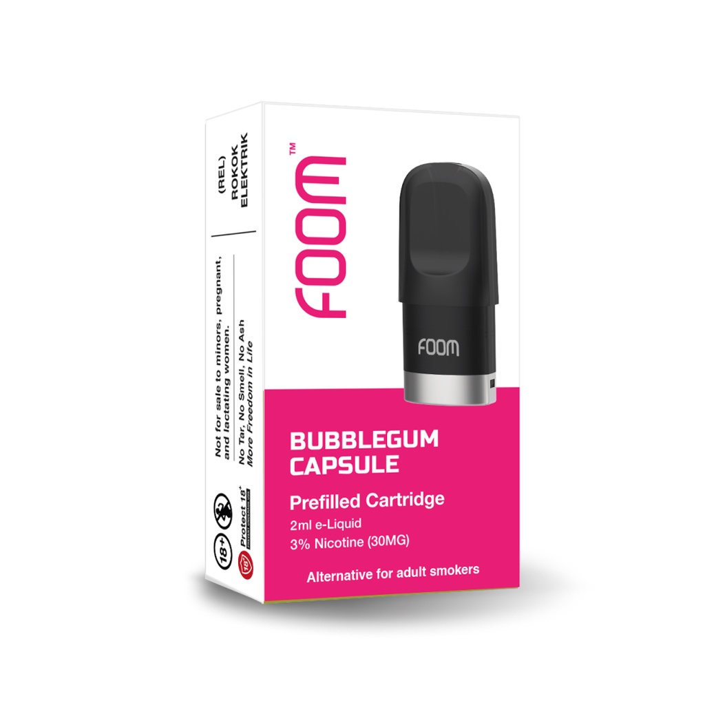 PREFILLED CARTRIDGE FOOM X - Bubble Gum Capsule