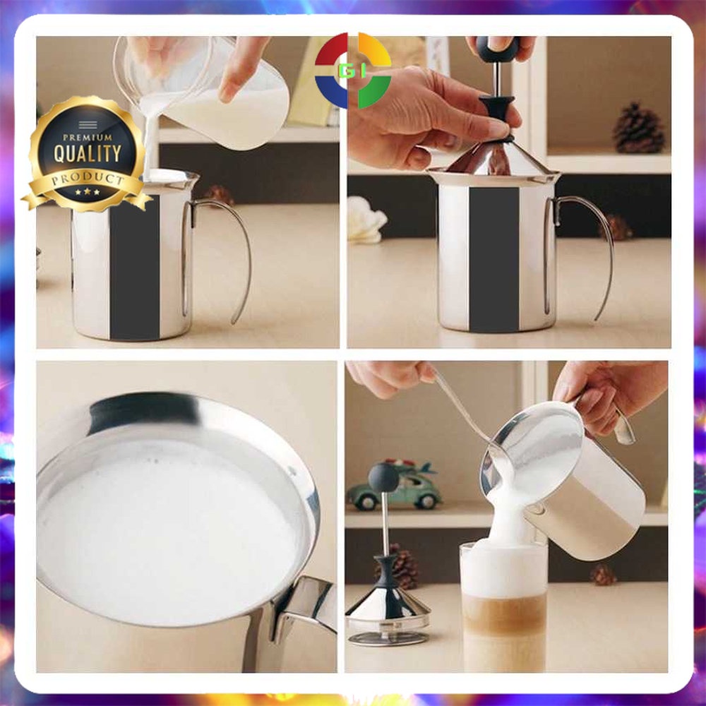 Alat Pembuat Buih Susu Milk Frother 800 ML Stainless