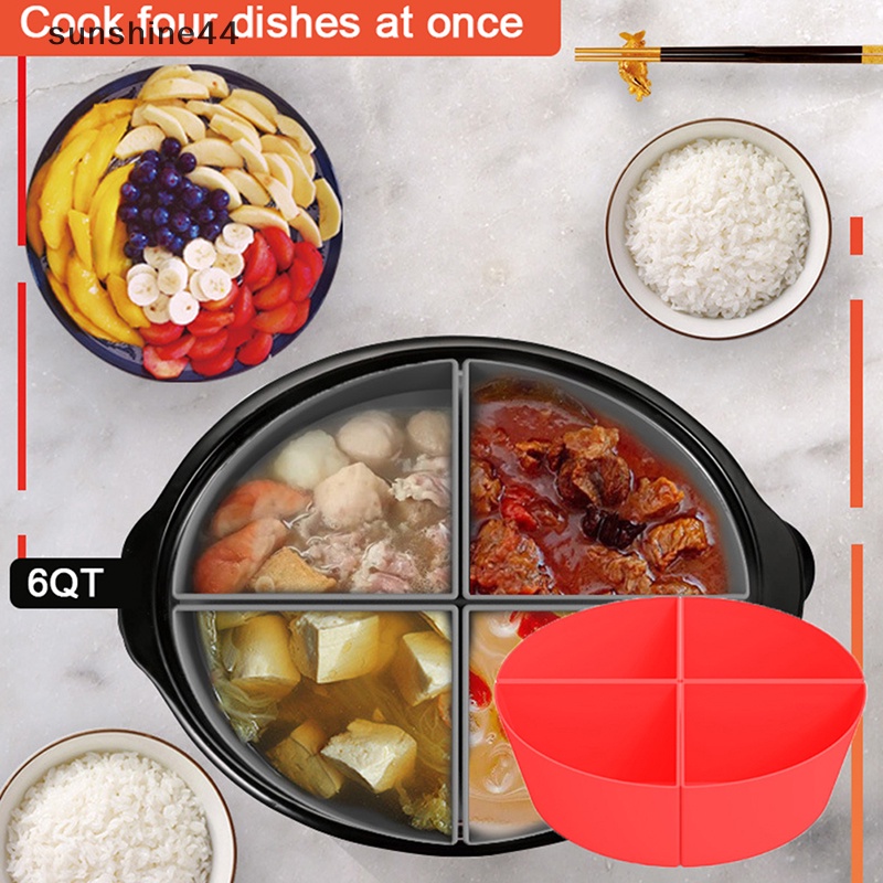 Sunshine Silicone Slow Cooker Liner, Pembatas Masak Liner Silikon Food Grade Reusable ID