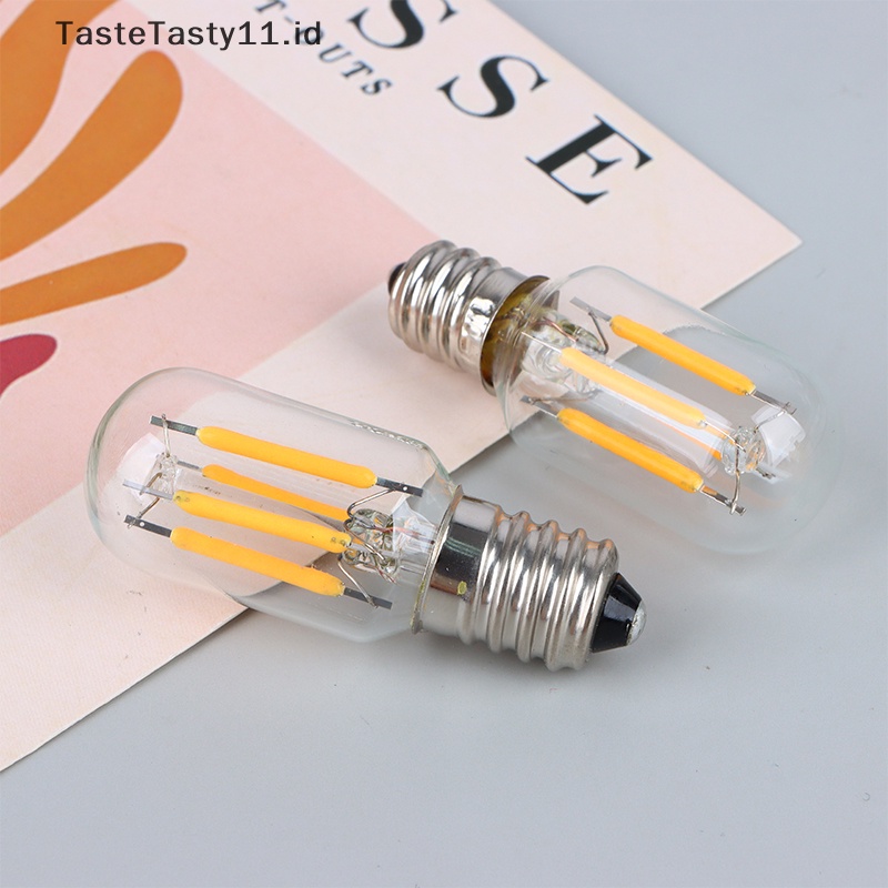 Tastetasty 1Pc T20 2W Dimmable Led Bulbs E12 E14 Tubular Led Filament Lampu Malam Mini.