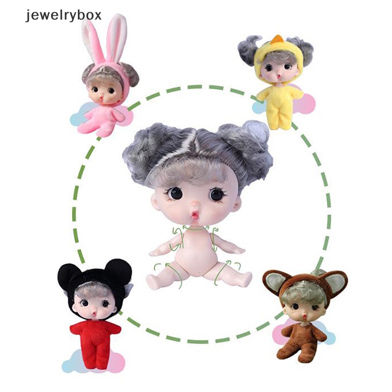 [jewelrybox] 11cm Kawaii Pocket Doll Ob11 Boneka Dengan Baju1Per12Anak Figure Mainan Action Butik