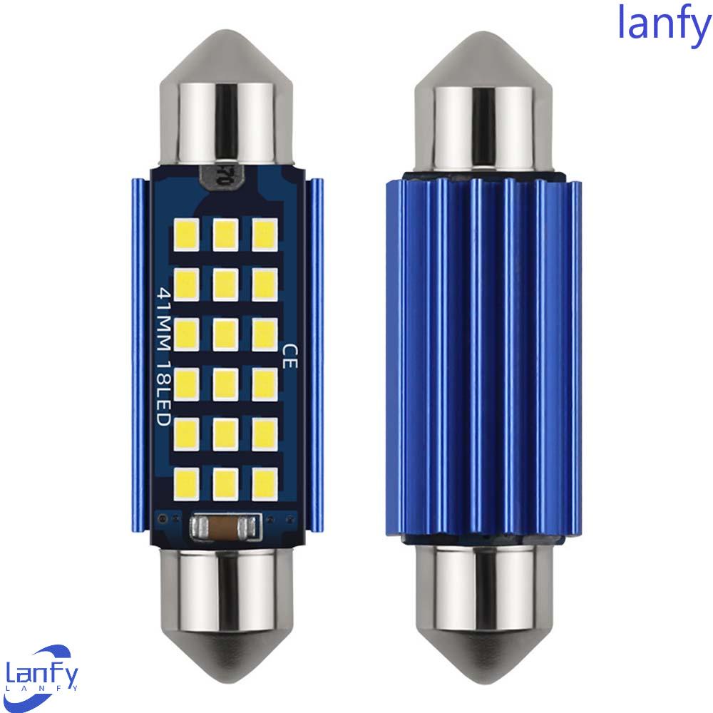 Lanfy Lampu Led Mobil Putih SMD Bulb Diode 12V Dome Light