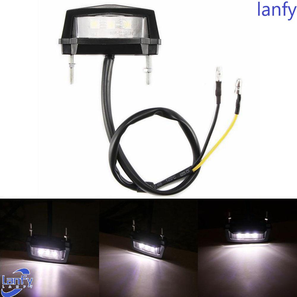 Lanfy Lampu Motor Universal High Quality Mini Super Terang Lampu Putih Sekrup Blot Tail Rear Light