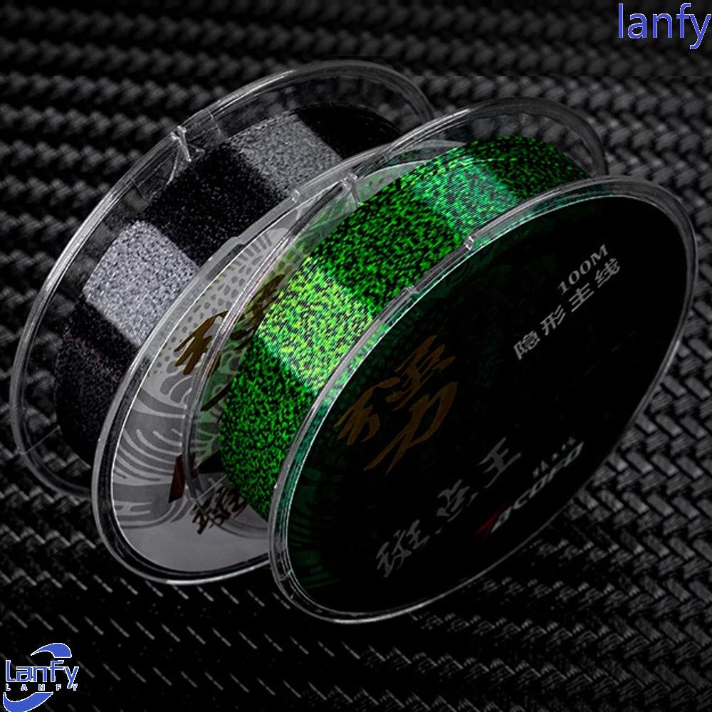 Lanfy Senar Pancing Bahan Nilon Fluorocarbon Panjang 100m Aneka Warna